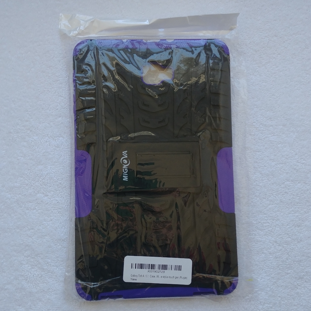 Brand New, Samsung Galaxy Tab A 10.1/T580, Purple & Black, Case